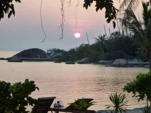 Sonnenuntergang am Nai Wok Bay