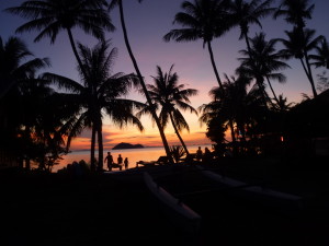 Sonnenuntergang am Nai Wok Bay