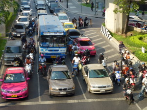 Tag der Abreise, Verkehr in Bangkok